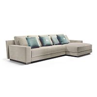 Modular sofa BLACK & MOREcontemporaryfabricleather