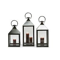 Contemporary lantern TH1389glasssteellantern