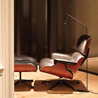 Floor-standing lamp AUSTEREbrasscontemporarycorded
