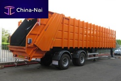 Dump semi-trailer 2-axletowed