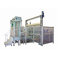 Top-loading tray packer automaticfor bottles