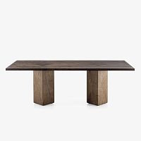 Contemporary table JUNIOR Boaksolid woodoak base
