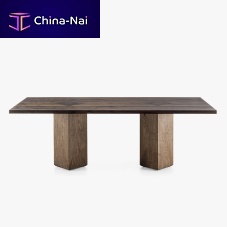 Contemporary table JUNIOR Boaksolid woodoak base