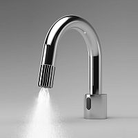 Washbasin mixer tap Design Line IR-Sensorcountertopelectronicchromed metal