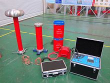 Variable resonant frequency test system power distributionon site
