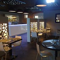 Hanging light fixture STARLIT LEDsquareIP44