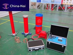 Variable resonant frequency test system power distributionon site