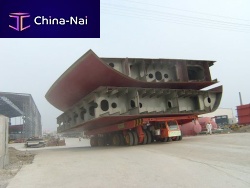 4-axle self-propelled trailer for shipbuilding
