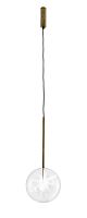 Pendant lamp BOLLE SOLAcrystalbrasscontemporary