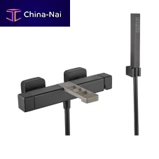 Double-handle bathtub mixer tap OX850101wall-mountedstainless steelbathroom
