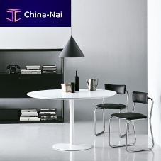 Contemporary table JOINlacquered aluminumaluminumround