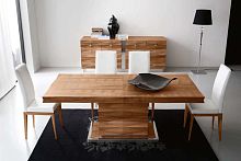 Contemporary table DIAMANTEwoodenrectangularextending