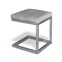 Contemporary stool LOFTsteel basepainted steel baseupholstered
