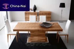 Contemporary table DIAMANTEwoodenrectangularextending