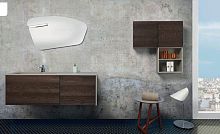 Wall-hung washbasin cabinet V54solid woodcontemporarywith drawers