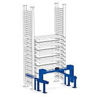 Quick-change buffer storage system Quick Changerfor metal sheets