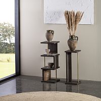 Contemporary pedestal VELVETashbrass