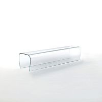 Contemporary bench BENT glassby Naoto Fukasawa