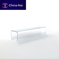 Contemporary bench BENT glassby Naoto Fukasawa