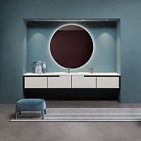 Double washbasin cabinet DIMEZZO E FRAMEZZOwall-hungwoodencontemporary