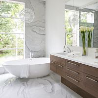 Contemporary bathroom CIRRUSoakwalnut