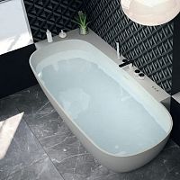 Oval bathtub CALLEcornerfreestandingintegrated