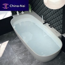 Oval bathtub CALLEcornerfreestandingintegrated