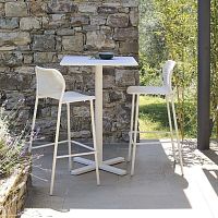 Contemporary high bar table Darwinsheet metalsteel baseround