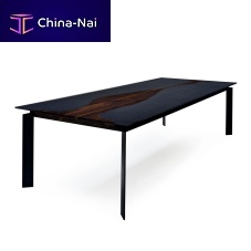 Contemporary table ENESwoodmetalceramic