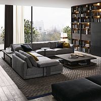 Modular sofa BRISTOLcontemporaryfabricleather