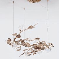 Contemporary chandelier HORIZONTAL GYDE MEDIUMglassbronze14 light