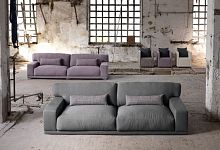 Contemporary sofa DOYLEfabricgray2-person