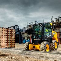 Rubber-tired skid steer loader Teleskid 3TS-8W