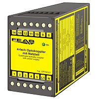 DIN rail optocoupler Opto1-03short circuit-proofwith integrated power supply