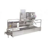 Boot cleaning station YIBTECH YSH FTE 272with sinkwalk-throughstainless steel