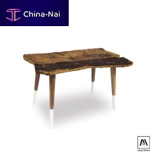 Rustic style table UNIONEcorkwooden baserectangular