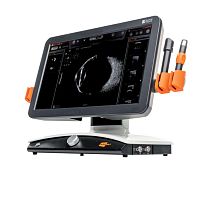 On-platform, tabletop ultrasound system ABSolufor ophthalmic ultrasound imagingB/Wtouchscreen
