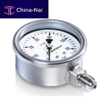 Analog pressure gauge threadedBourdon tubeprocess