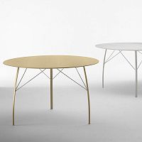 Contemporary dining table SOSPESO Owoodenwooden baseoval