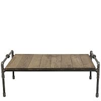 Industrial style coffee table FCT0220woodensteelrectangular