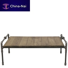 Industrial style coffee table FCT0220woodensteelrectangular
