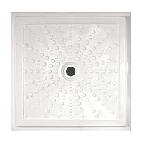 Square shower base EASY: 15200recessedflushextra-flat