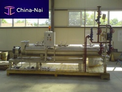 Screw heat exchanger unit