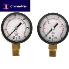 Dial pressure gauge threadedBourdon tube