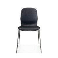 Contemporary chair PRETTYindoorsynthetic leathersteel base