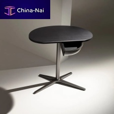 Contemporary side table Sir Vitosolid woodMDFsteel base