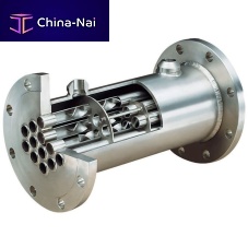 Multi-tube heat exchanger Kenicsliquid/liquidgas/liquidfor the food industry