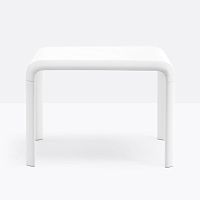 Contemporary table SNOW 301_jrpolypropylenecast aluminum basesquare