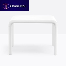 Contemporary table SNOW 301_jrpolypropylenecast aluminum basesquare