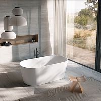 Oval bathtub ALCHEMYfree-standingfor homescontemporary